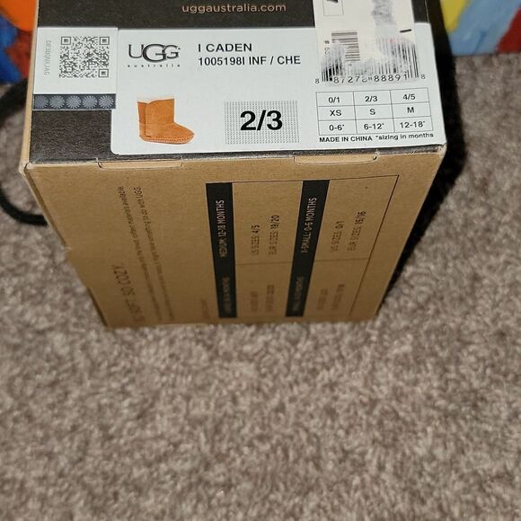 Ugg Australia Caden Infant Chestnut Snow Boots Size 2/3 6-12 months - Picture 12 of 13